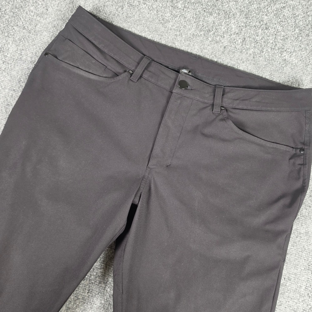 Lululemon ABC Slim Fit 5 Pocket Pant Mens 36x31 Black Warpstreme LM5ADAS